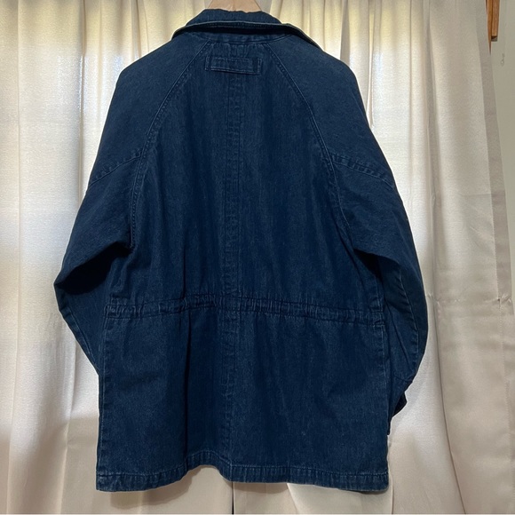 Women's Vintage Talbots Denim Fisherman's Style Jacket - Picture 10 of 11